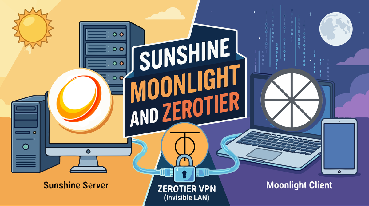 The Ultimate Remote Desktop Stack: Sunshine + Moonlight + ZeroTier